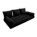 Model V3 - Velvet Indoor Daybed Mattress Bolster Pillow Backrest Cushion |COVERS ONLY|