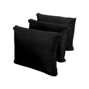 Model V3 - Velvet Indoor Daybed Bolster Pillow Backrest Cushion |COVERS ONLY|