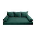 Model V3 - Velvet Indoor Daybed Mattress Bolster Pillow Backrest Cushion |COVERS ONLY|