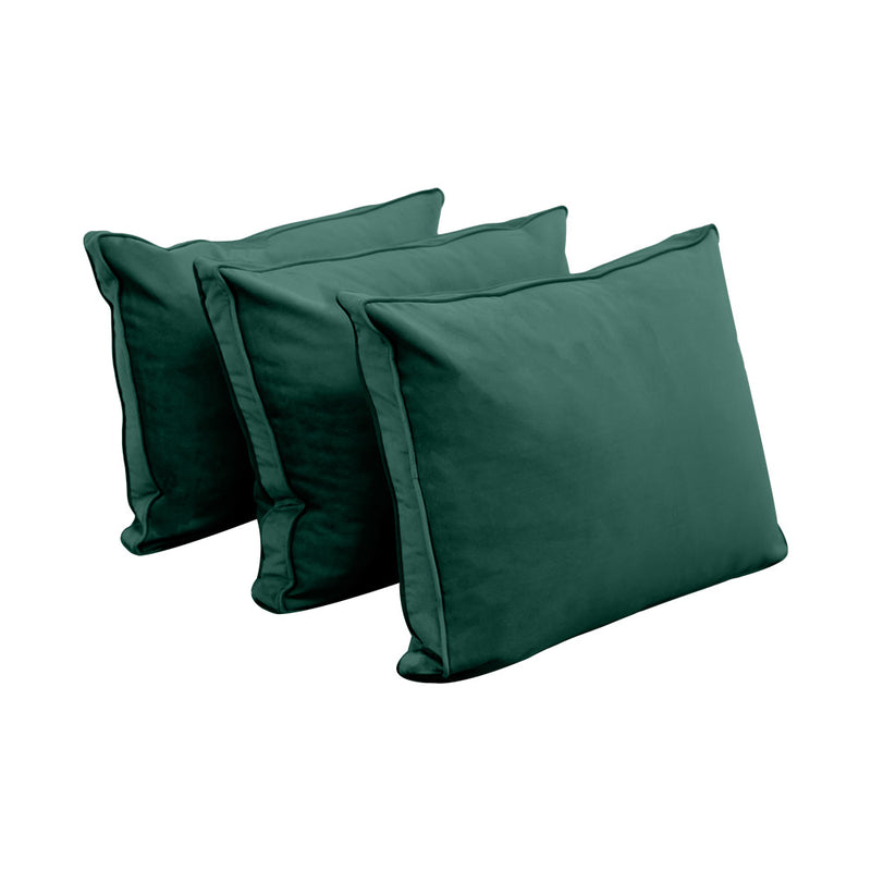 Model V3 - Velvet Indoor Daybed Mattress Bolster Backrest Cushions and Covers |Complete Set|