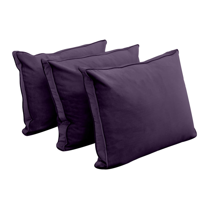 Model V3 - Velvet Indoor Daybed Mattress Bolster Backrest Cushions and Covers |Complete Set|