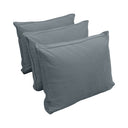 Model V3 - Velvet Indoor Daybed Bolster Pillow Backrest Cushion |COVERS ONLY|