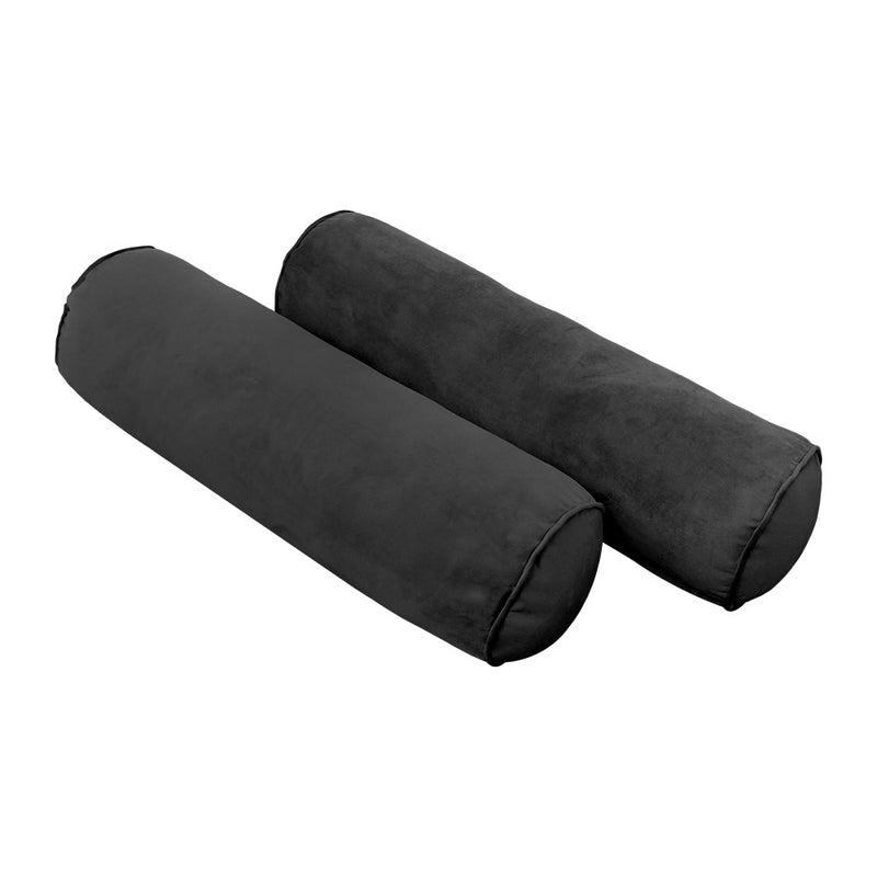 Model V3 - Velvet Indoor Daybed Mattress Bolster Backrest Cushions and Covers |Complete Set|