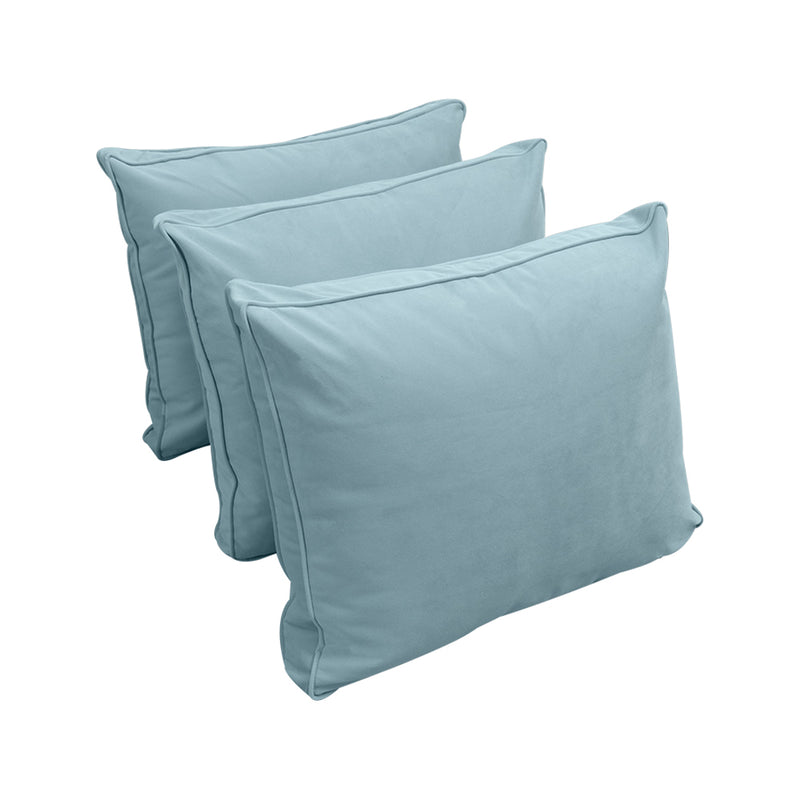 Model V3 - Velvet Indoor Daybed Mattress Bolster Pillow Backrest Cushion |COVERS ONLY|