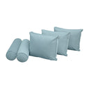 Model V3 - Velvet Indoor Daybed Bolster Pillow Backrest Cushion |COVERS ONLY|