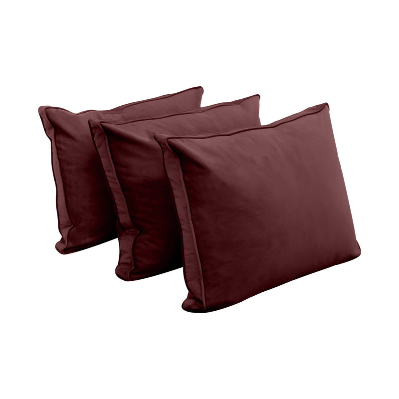 Model V3 - Velvet Indoor Daybed Mattress Bolster Backrest Cushions and Covers |Complete Set|