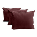 Model V3 - Velvet Indoor Daybed Bolster Pillow Backrest Cushion |COVERS ONLY|