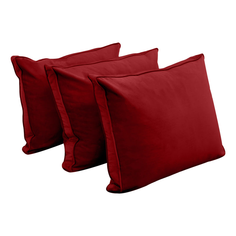 Model V3 - Velvet Indoor Daybed Mattress Bolster Backrest Cushions and Covers |Complete Set|