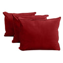 Model V3 - Velvet Indoor Daybed Bolster Pillow Backrest Cushion |COVERS ONLY|