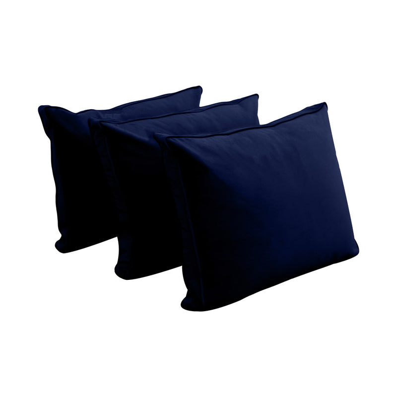 Model V3 - Velvet Indoor Daybed Mattress Bolster Backrest Cushions and Covers |Complete Set|
