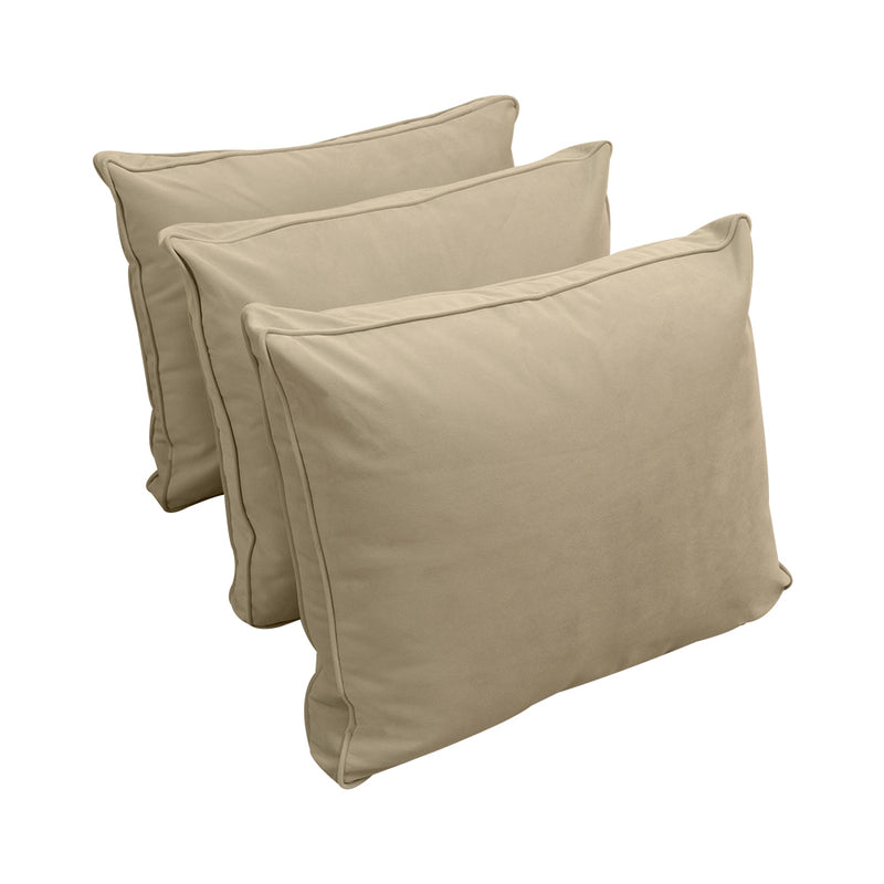 Model V3 - Velvet Indoor Daybed Mattress Bolster Backrest Cushions and Covers |Complete Set|