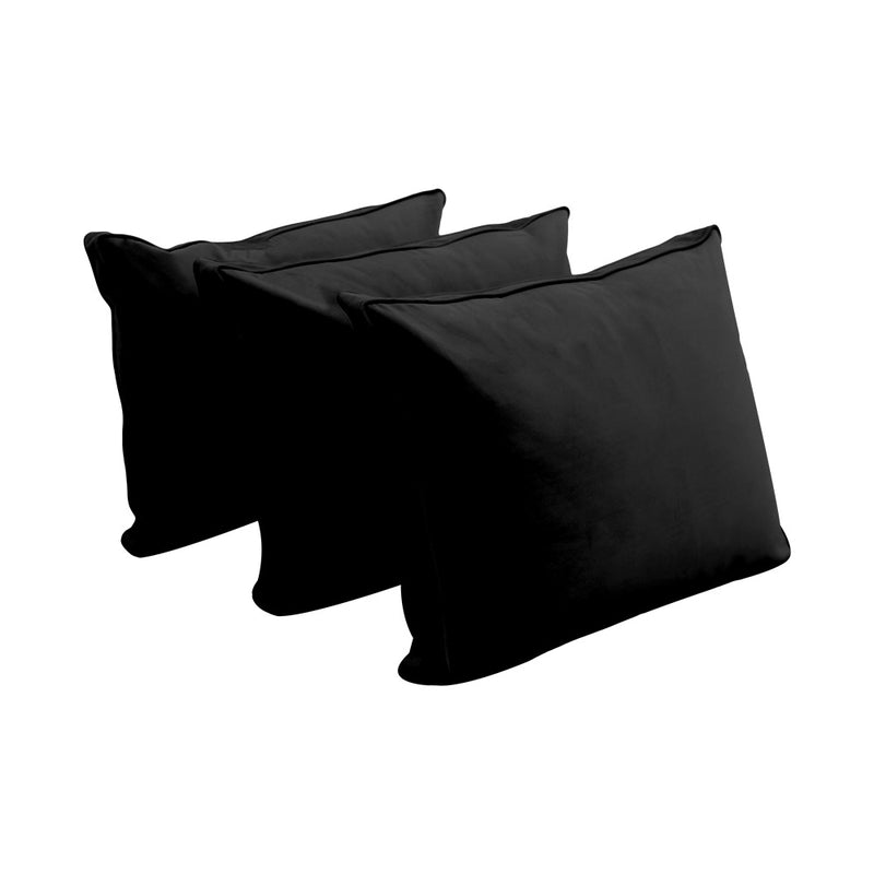 Model V3 - Velvet Indoor Daybed Mattress Bolster Backrest Cushions and Covers |Complete Set|