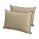 Model V4 - Velvet Indoor Daybed Bolster Pillow Backrest Cushion |COVERS ONLY|