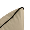 Model V4 - Velvet Indoor Daybed Bolster Pillow Backrest Cushion |COVERS ONLY|