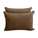 Model V4 - Velvet Indoor Daybed Bolster Pillow Backrest Cushion |COVERS ONLY|