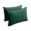 Model V4 - Velvet Indoor Daybed Bolster Pillow Backrest Cushion |COVERS ONLY|