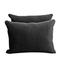 Model V4 - Velvet Indoor Daybed Mattress Bolster Pillow Backrest Cushion |COVERS ONLY|