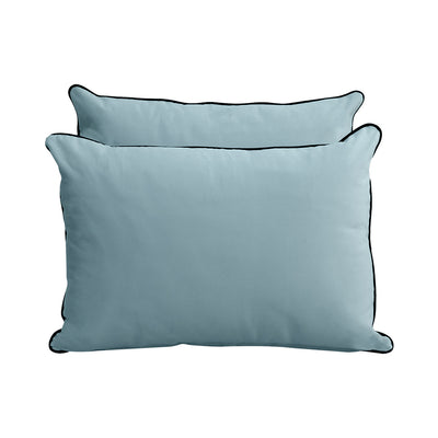 Model V4 - Velvet Indoor Daybed Mattress Bolster Pillow Backrest Cushion |COVERS ONLY|