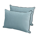 Model V4 - Velvet Indoor Daybed Bolster Pillow Backrest Cushion |COVERS ONLY|