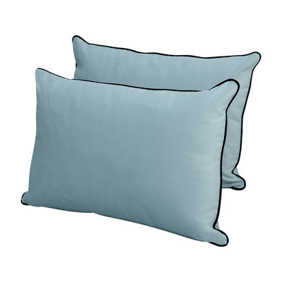 Model V4 - Velvet Indoor Daybed Bolster Pillow Backrest Cushion |COVERS ONLY|