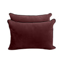 Model V4 - Velvet Indoor Daybed Mattress Bolster Pillow Backrest Cushion |COVERS ONLY|