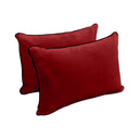 Model V4 - Velvet Indoor Daybed Bolster Pillow Backrest Cushion |COVERS ONLY|