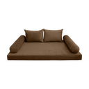 Model V4 - Velvet Indoor Daybed Mattress Bolster Pillow Backrest Cushion |COVERS ONLY|