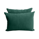 Model V4 - Velvet Indoor Daybed Bolster Pillow Backrest Cushion |COVERS ONLY|