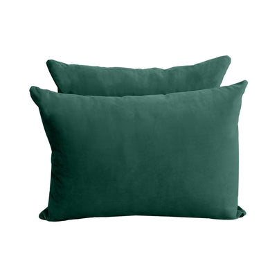 Model V4 - Velvet Indoor Daybed Bolster Pillow Backrest Cushion |COVERS ONLY|