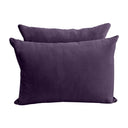Model V4 - Velvet Indoor Daybed Bolster Pillow Backrest Cushion |COVERS ONLY|