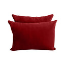 Model V4 - Velvet Indoor Daybed Bolster Pillow Backrest Cushion |COVERS ONLY|