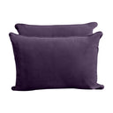 Model V4 - Velvet Indoor Daybed Bolster Pillow Backrest Cushion |COVERS ONLY|