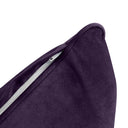 Model V4 - Velvet Indoor Daybed Bolster Pillow Backrest Cushion |COVERS ONLY|