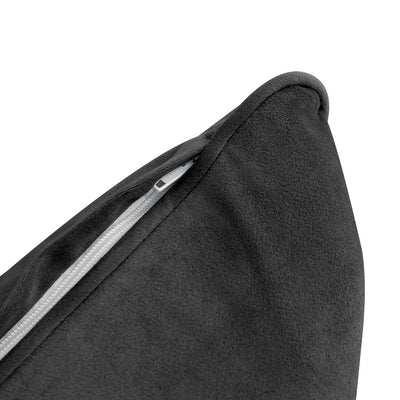 Model V4 - Velvet Indoor Daybed Bolster Pillow Backrest Cushion |COVERS ONLY|