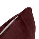 Model V4 - Velvet Indoor Daybed Bolster Pillow Backrest Cushion |COVERS ONLY|