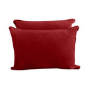 Model V4 - Velvet Indoor Daybed Mattress Bolster Pillow Backrest Cushion |COVERS ONLY|