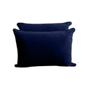 Model V4 - Velvet Indoor Daybed Bolster Pillow Backrest Cushion |COVERS ONLY|