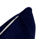 Model V4 - Velvet Indoor Daybed Bolster Pillow Backrest Cushion |COVERS ONLY|