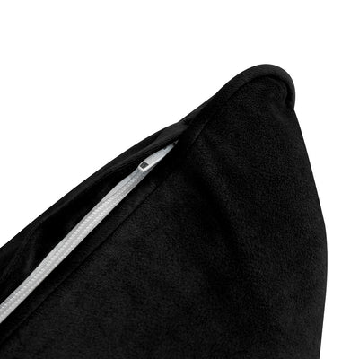 Model V4 - Velvet Indoor Daybed Bolster Pillow Backrest Cushion |COVERS ONLY|