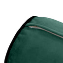 Model V6 - Velvet Indoor Daybed Bolster Pillow Cushion |COVERS ONLY|