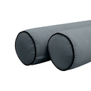 Model V5 - Velvet Indoor Daybed Bolster Pillow Cushion |COVERS ONLY|