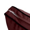 Model V3 - Velvet Indoor Daybed Bolster Pillow Backrest Cushion |COVERS ONLY|