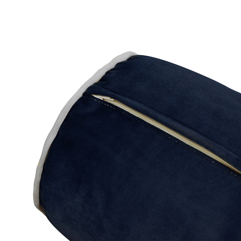 Model V3 - Velvet Indoor Daybed Bolster Pillow Backrest Cushion |COVERS ONLY|
