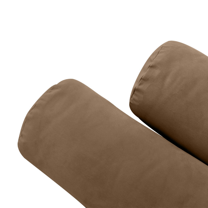 COVER ONLY Model V1 Full Velvet Knife Edge Indoor Daybed Cushion Bolster - AD308