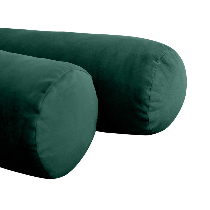 Model V5 - Velvet Indoor Daybed Mattress Bolster Pillows and Covers |Complete Set|