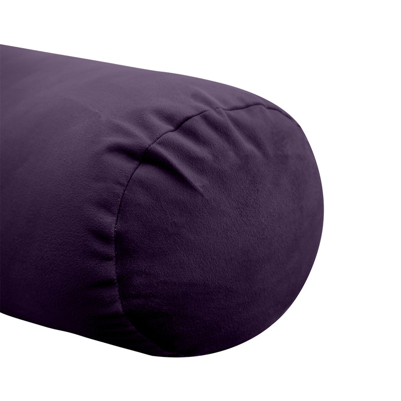 Model V5 - Velvet Indoor Daybed Bolster Pillow Cushion |COVERS ONLY|