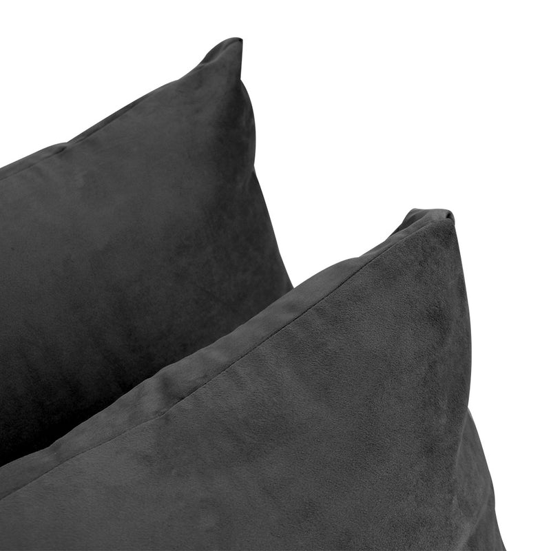 COVER ONLY Model V1 Full Velvet Knife Edge Indoor Daybed Cushion Bolster - AD350