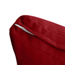 Model V3 - Velvet Indoor Daybed Bolster Pillow Backrest Cushion |COVERS ONLY|