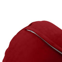 Model V6 - Velvet Indoor Daybed Bolster Pillow Cushion |COVERS ONLY|