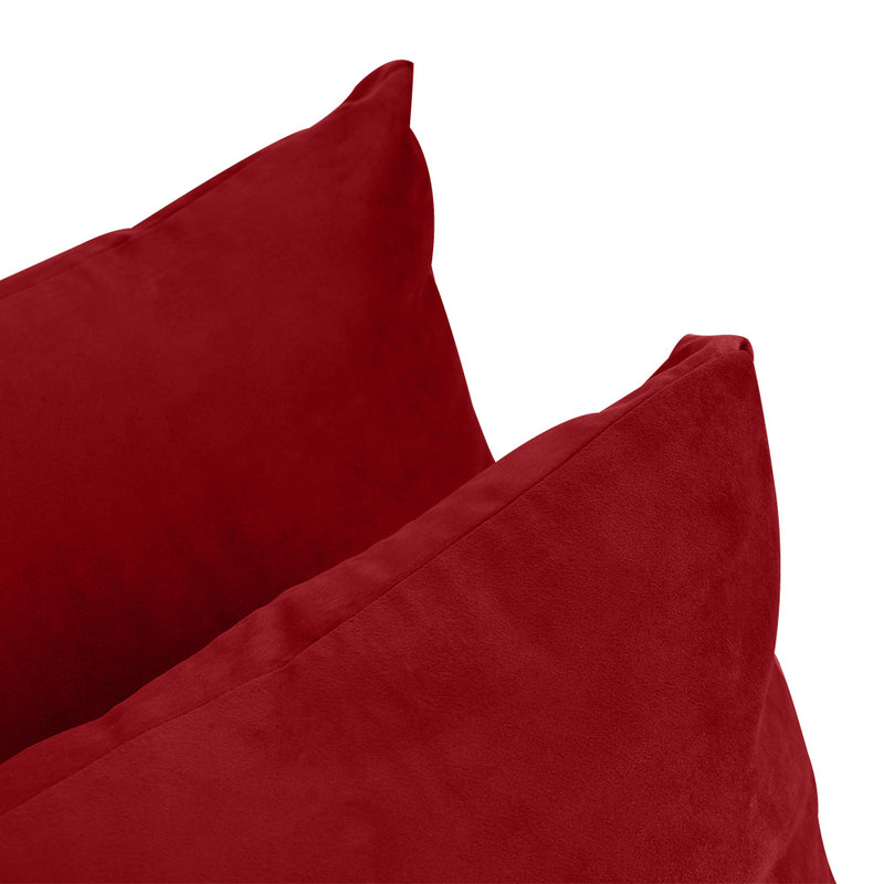 COVER ONLY Model V1 Twin Velvet Knife Edge Indoor Daybed Cushion Bolster - AD369